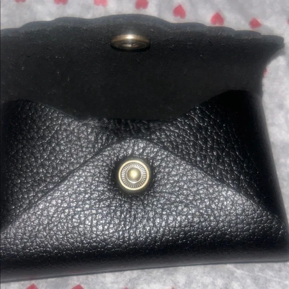 Portland Leather Black Pebbled Snap Card & Key Holder - Picture 4 of 4